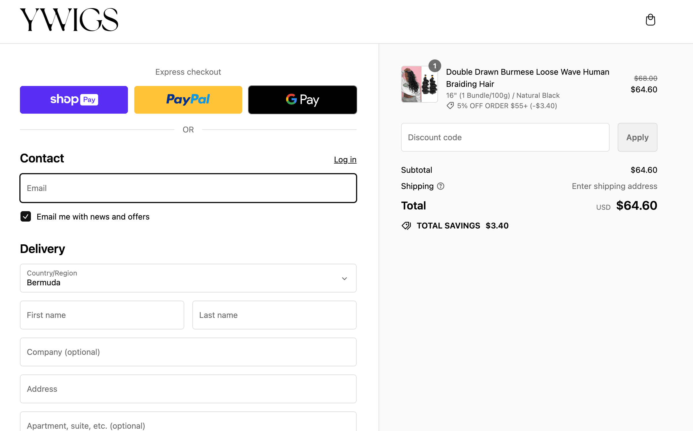 How to apply Ywigs coupon code